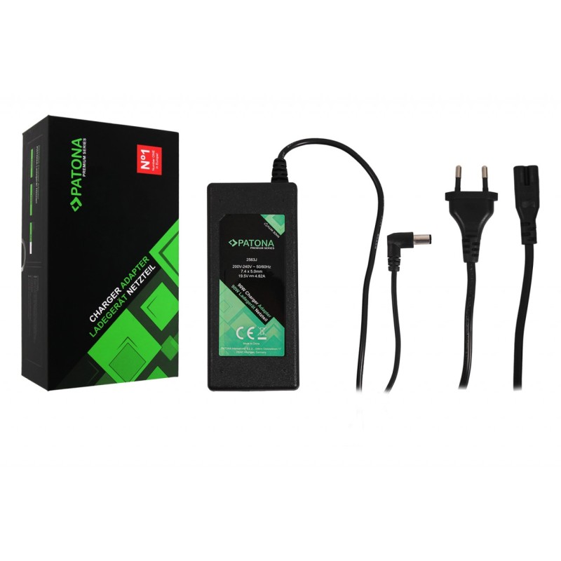 PATONA Premium Ładowarka 19,5V 4,62A 90W do Dell Inspiron E1405 E1505 E1705