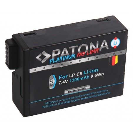 Bateria PATONA Platinum do Canon LP-E8 LP-E8+ EOS 550D, 600D 650D 700D