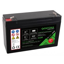 Akumulator ołowiowy PATONA Premium AGM 6 V 12 Ah 20 godz