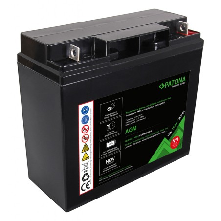 Akumulator ołowiowy PATONA Premium AGM 12 V 18 Ah 20 godz