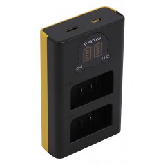 Ładowarka USB PATONA z podwójnym wyświetlaczem LCD f. Nikon EN-EL25 Z30 Z50 Z fc