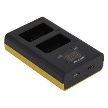 Ładowarka USB PATONA z podwójnym wyświetlaczem LCD f. Nikon EN-EL25 Z30 Z50 Z fc