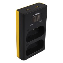 Ładowarka USB PATONA z podwójnym wyświetlaczem LCD f. Panasonic DMW-BLJ31 Lumix DC-S1 DC-S1R DC-S1H