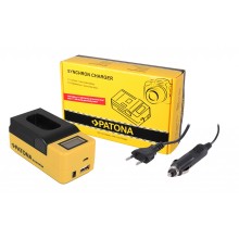 Ładowarka USB PATONA Synchron f. Panasonic DMW-BLJ31 Lumix DC-S1 DC-S1R DC-S1H z wyświetlaczem LCD