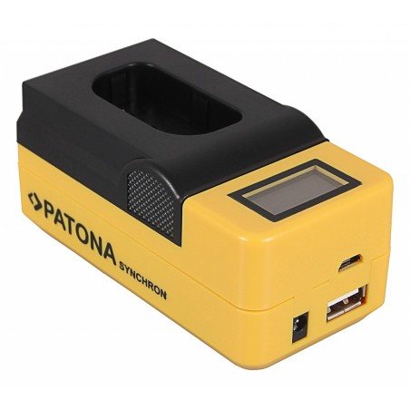 Ładowarka USB PATONA Synchron f. Panasonic DMW-BLJ31 Lumix DC-S1 DC-S1R DC-S1H z wyświetlaczem LCD
