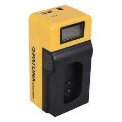 Ładowarka USB PATONA Synchron f. Panasonic DMW-BLJ31 Lumix DC-S1 DC-S1R DC-S1H z wyświetlaczem LCD