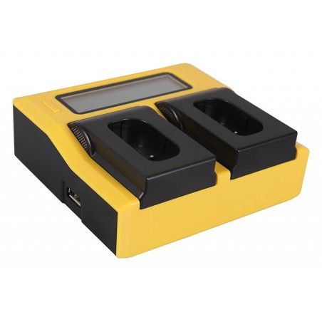 PATONA Podwójna ładowarka USB LCD do Panasonic DMW-BLJ31 Lumix DC-S1 DC-S1R DC-S1H