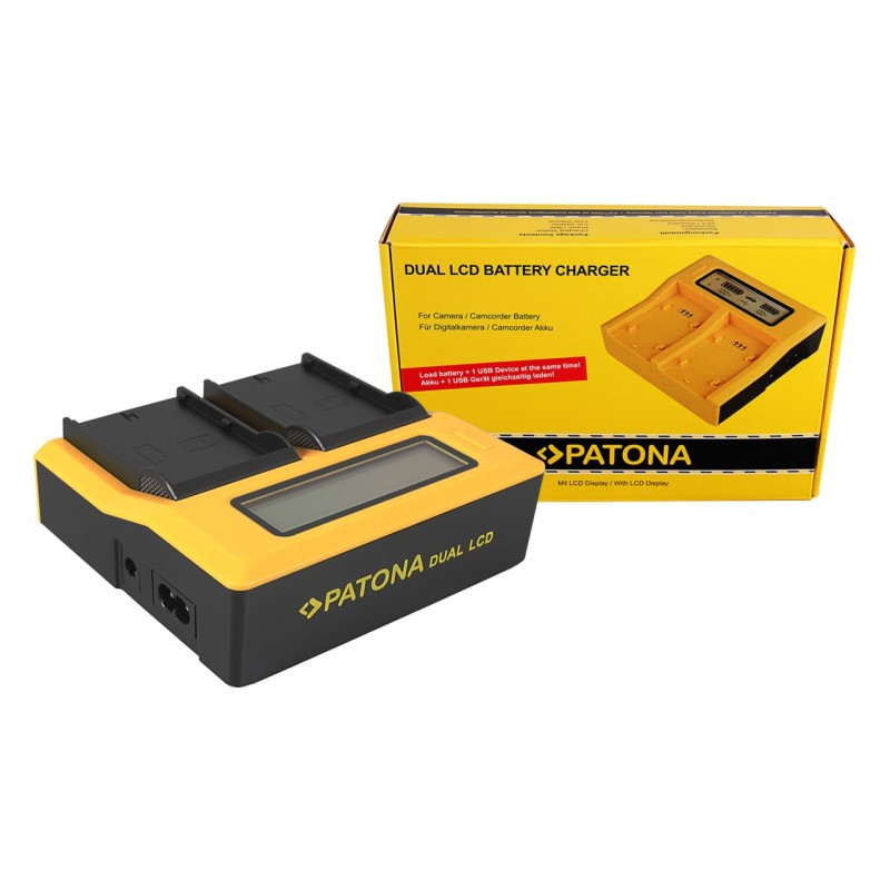 Ładowarka USB PATONA z podwójnym wyświetlaczem LCD do JVC SSL-75 SSL-JVC50 SSL-JVC75 HM600 HM650 Ładowarka USB PATONA z podwójnym wyświetlaczem LCD do JVC SSL-75 SSL-JVC50 SSL-JVC75 HM600 HM650