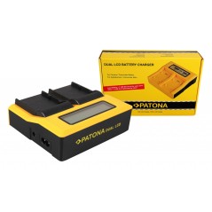 PATONA podwójna ładowarka USB LCD do Canon BP-A30 EOS C200 C200B C200 PL C300 Mark II XF705 CA-CP200L