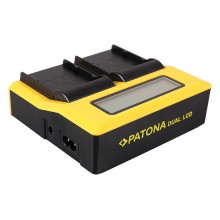 PATONA podwójna ładowarka USB LCD do Canon BP-A30 EOS C200 C200B C200 PL C300 Mark II XF705 CA-CP200L
