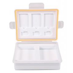 PATONA Pudełko do przechowywania baterii i kart pamięci f. Canon LP-E10 Nikon EN-EL23 Fuji NP-W126 Panasonic DMW-BLG10