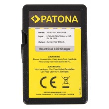 PATONA Smart Dual LCD USB Ładowarka podwójna do Canon LP-E8