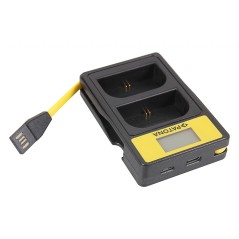 PATONA Smart Dual LCD USB Ładowarka podwójna do Canon LP-E6