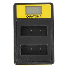 PATONA Smart Dual LCD USB Ładowarka podwójna do Olympus PS-BLS1 PS-BLS5 Fuji NP-140
