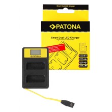 PATONA Smart Dual LCD USB Ładowarka podwójna do Nikon EN-EL14