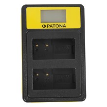 PATONA Smart Dual LCD USB Ładowarka podwójna do Panasonic MW-BLC12PP