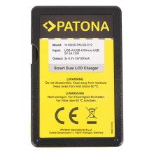 PATONA Smart Dual LCD USB Ładowarka podwójna do Panasonic MW-BLC12PP