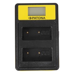 PATONA Smart Dual LCD USB Ładowarka podwójna do Fuji NP-W126