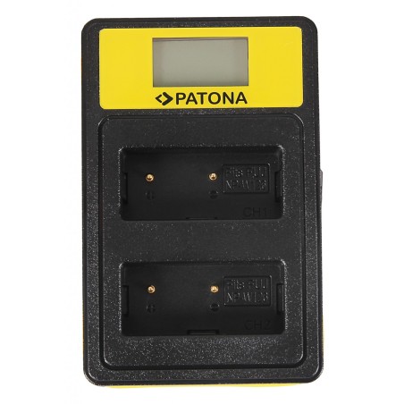 PATONA Smart Dual LCD USB Ładowarka podwójna do Fuji NP-W126