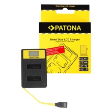 PATONA Smart Dual LCD USB Ładowarka podwójna do Canon NB-13L