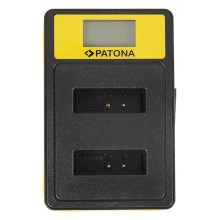 PATONA Smart Dual LCD USB Ładowarka podwójna do Canon NB-13L