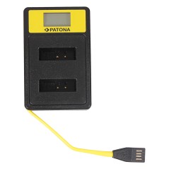 PATONA Smart Dual LCD USB Ładowarka podwójna do Canon NB-13L