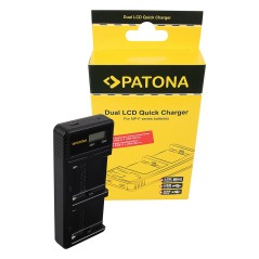Ładowarka PATONA Dual LCD USB do Sony NP-F / NP-FM / NP-QM / FM500H – F550 / F750 / F970 / FM50 / FM500H