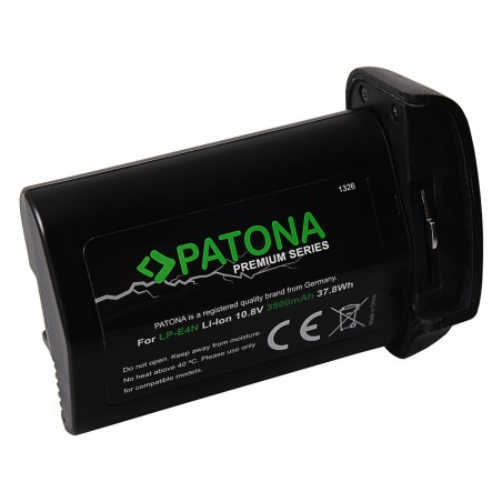 Bateria PATONA Premium f. Canon LP-E4N EOS-1Ds Mark III EOS-1D Mark III EOS-1D Mark IV EOS-1D X Ogniwa LG
