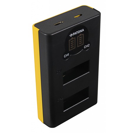 PATONA Podwójna Ładowarka USB z wyświetlaczem LCD do GoPro Max SPCC1B
