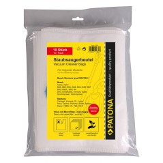 PATONA Worki do odkurzacza 10 szt. z mikrofiltrem do Bosch typ D / E / F / G