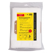 PATONA – Zestaw 10 worków z mikrofiltrem do odkurzaczy Electrolux E15 i kompatybilnych