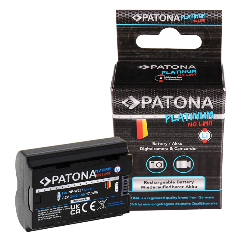 Bateria PATONA Platinum do Fuji FinePix NP-W235 XT-4 XT4