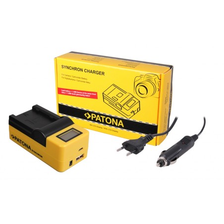 Ładowarka USB PATONA Synchron f. Fuji NP-W235 Fujifilm XT-4 XT4 XT-4 z wyświetlaczem LCD