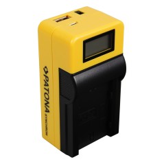 Ładowarka USB PATONA Synchron f. Fuji NP-W235 Fujifilm XT-4 XT4 XT-4 z wyświetlaczem LCD