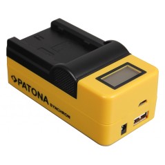 Ładowarka USB PATONA Synchron f. Fuji NP-W235 Fujifilm XT-4 XT4 XT-4 z wyświetlaczem LCD
