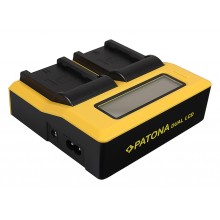 PATONA Podwójna ładowarka USB LCD do Fuji NP-W235 Fujifilm X-T4 XT4