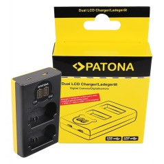Ładowarka USB PATONA z podwójnym wyświetlaczem LCD f. Fuji NP-W235 Fujifilm X-T4 XT4
