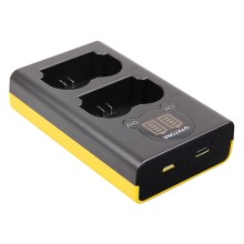 Ładowarka USB PATONA z podwójnym wyświetlaczem LCD f. Fuji NP-W235 Fujifilm X-T4 XT4 Ładowarka USB PATONA z podwójnym wyświetlaczem LCD f. Fuji NP-W235 Fujifilm X-T4 XT4