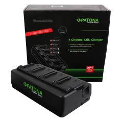 PATONA Premium 4-krotna ładowarka do Panasonic VW-VBD29 VW-VBD58 VW-VBD78 AJ-PX298MC HDC-MDH2GK AJ-HPX270