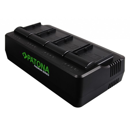 PATONA Premium 4-kanałowa Ładowarka do Canona BP-A30 BP-A60 BP-A65 BP-A90 EOS C200 C200B C300 Mark II XF705