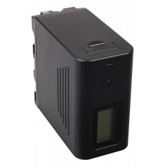 Bateria PATONA Platinum f. Sony NP-F970 F960 F950 z wyświetlaczem LCD w zestawie. Powerbank 5V/2A Wyjście USB 10050mAh wejście m
