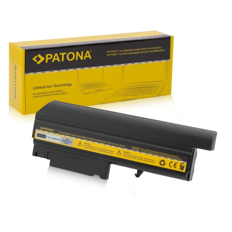 Bateria do IBM Thinkpad T40 T41 T42 T43 R51 02K8193 6600mAh