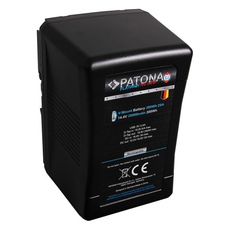 PATONA Platinum Akumulator V-Mount 20A 288Wh z ogniwami Tesla do Sony BP-290W DSR 250P 600P 650P 652P