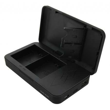 Podwójna ładowarka PATONA z funkcją Powerbanku i miejscem na kartę pamięci do Sony NP-FZ100