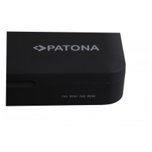 Podwójna ładowarka PATONA z funkcją Powerbanka i miejscem na kartę pamięci do Sony NP-FZ100 Podwójna ładowarka PATONA z funkcją Powerbanka i miejscem na kartę pamięci do Sony NP-FZ100