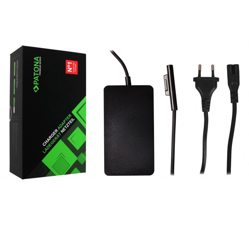 PATONA Premium Ładowarka Surface Pro 6 Pro 5 Pro 4 Modell 1706 Adapter 44W z wyjściem USB