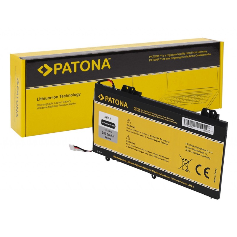 PATONA Bateria f. HP Pavilion 14-AL SE03 SE03XL 849988-850 HSTNN-LB7G 849568-421 PATONA Bateria f. HP Pavilion 14-AL SE03 SE03XL 849988-850 HSTNN-LB7G 849568-421