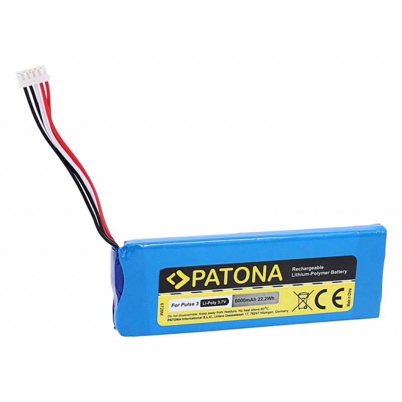 PATONA Bateria do JBL Pulse 3 JBL 2017DJ1714 JBL APJBLPUESE3 JBL P5542100-P