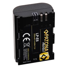 PATONA PROTECT Bateria f. Canon LP-E6 LPE6 EOS R EOS 60D 70D 5D 6D 7D Mark III