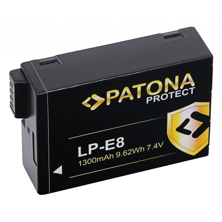 PATONA PROTECT Bateria do Canon EOS 550D 600D 650D 700D LPE8 LP-E8 LP-E8+